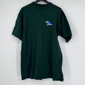 Vintage Tultex Disney Eeyore Embroidered T-Shirt Mens XL Dark Green 90s Cotton
